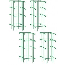 Heavy Duty Tomato Cages, Heavy Gauge Powder-coated Steel, Set of 4   